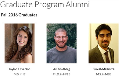 Graduate Program Alumni