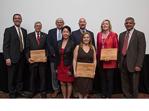 2017 Academy of Distinguished Alumni Inductees (from left): Steve Belz, Jim Luxhoj, Fred St. John, Betty Chao, John Minnich, Alexandra Medina-Borja, Linda Wood, Dinesh Verma 2017 Academy of Distinguished Alumni Inductees (from left): Steve Belz, Jim Luxhoj, Fred St. John, Betty Chao, John Minnich, Alexandra Medina-Borja, Linda Wood, Dinesh Verma