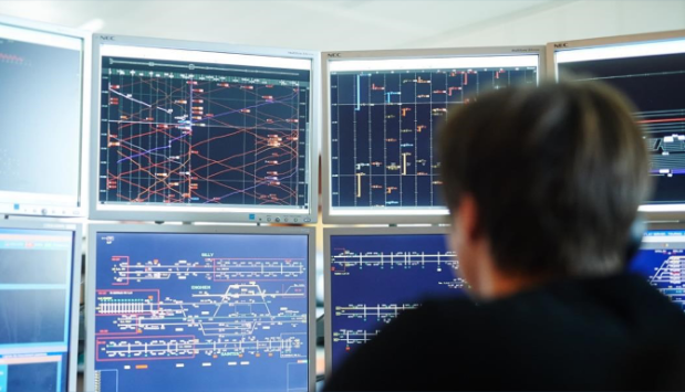 Control center at Infrabel