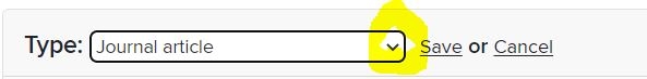 Drop-down menu for work type