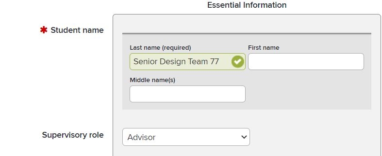 Senior Design team entry